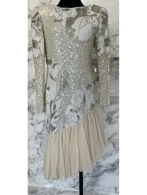 VINTAGE Alyce Designs Wedding Party Cocktail Dress Vintage